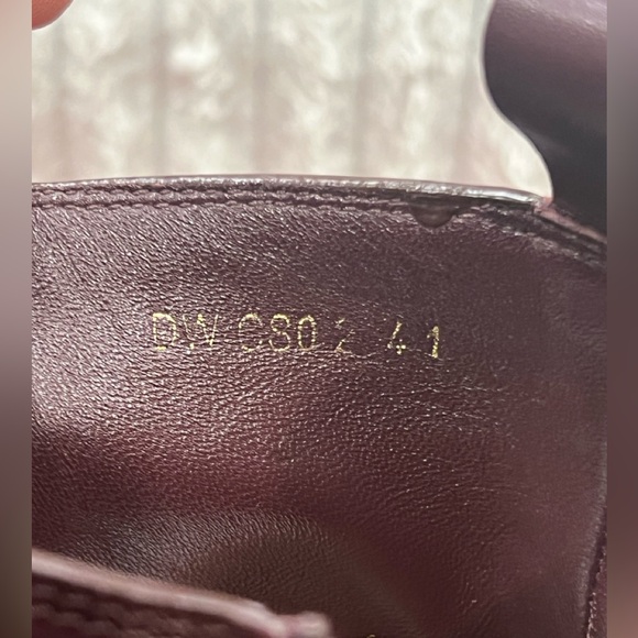 Valentino Garavani Rockstud VLOGO 85 Burgundy Leather Platform Boots 41EU/11US - Picture 9 of 17